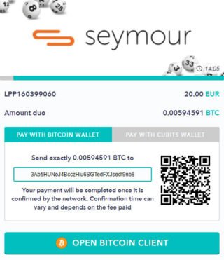 Send your bitcoin payment