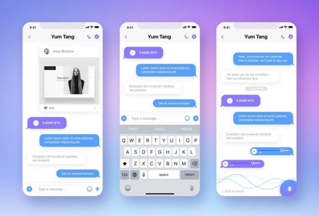 e-Chat app redesign