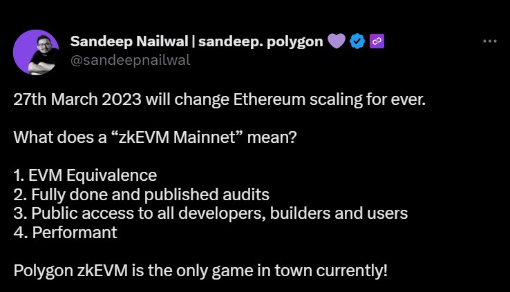 Polygon Launches zkEVM Mainnet Beta, Will It Reduce Costs Of Ethereum Transactions?