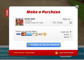 Zynga tests Bitcoin payments for seven online games