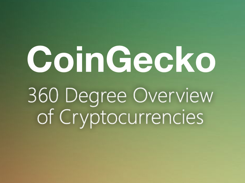 CoinGecko: 360 degree overview on Cryptocurrency! Exclusive Interview