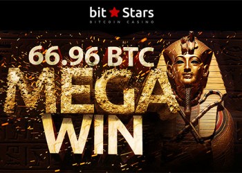 Bitstars announces a record breaking win of 66.96 BTC