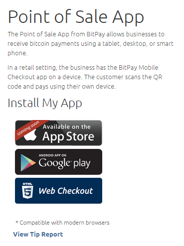 bitpay app coming soon