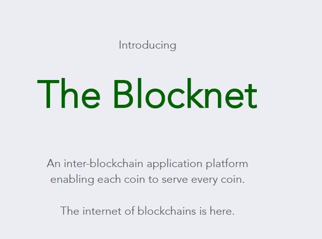 BLOCKNET – the internet of blockchains
