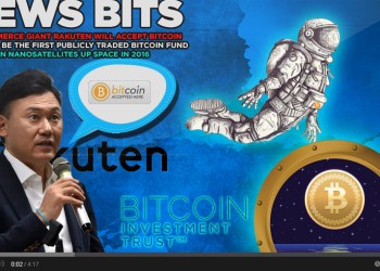 News Bits on: Rakuten will accept bitcoin,BIT,Bitcoin Nanosatellites