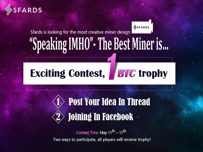 Sfards to Host Contest For Creative Miner Designers