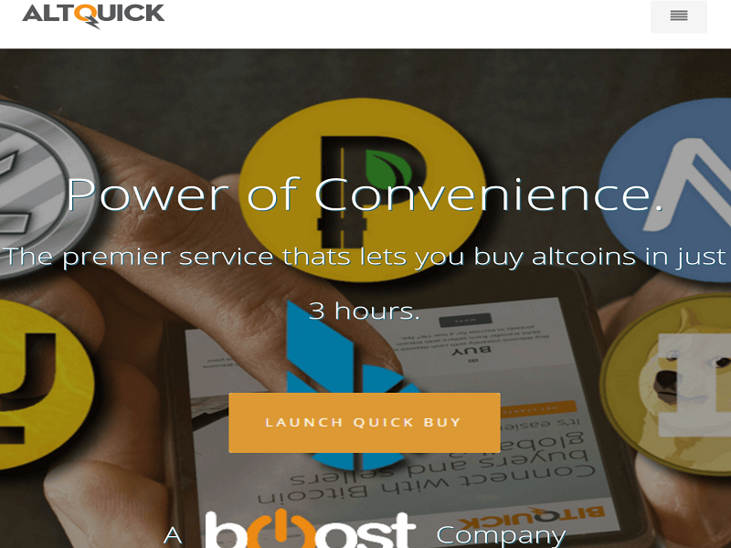 AltQuick Offers Users Option to Buy Altcoins With Cash Deposits