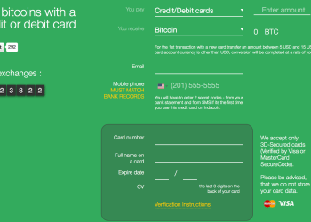 Indacoin Exchange has launched Visa & Mastercard payments