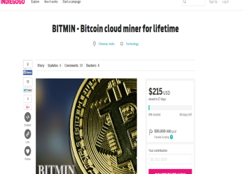 BITMIN Quarter of Way through Crowdfund Campaign, New Cloud Mining Company!