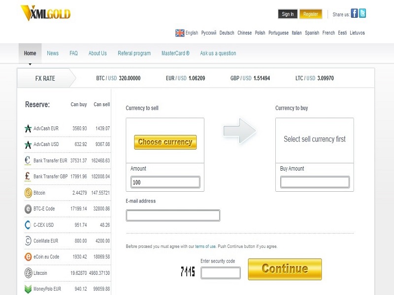 XMLGold Launches Instant Bitcoin Service!