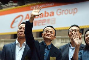 Alibaba's CEO Jack Ma during IPO