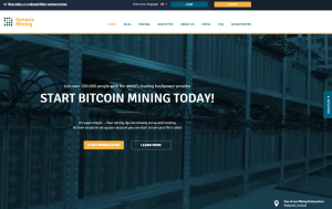 Genesis Mining Front Page