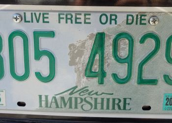 New Hampshire License Plate