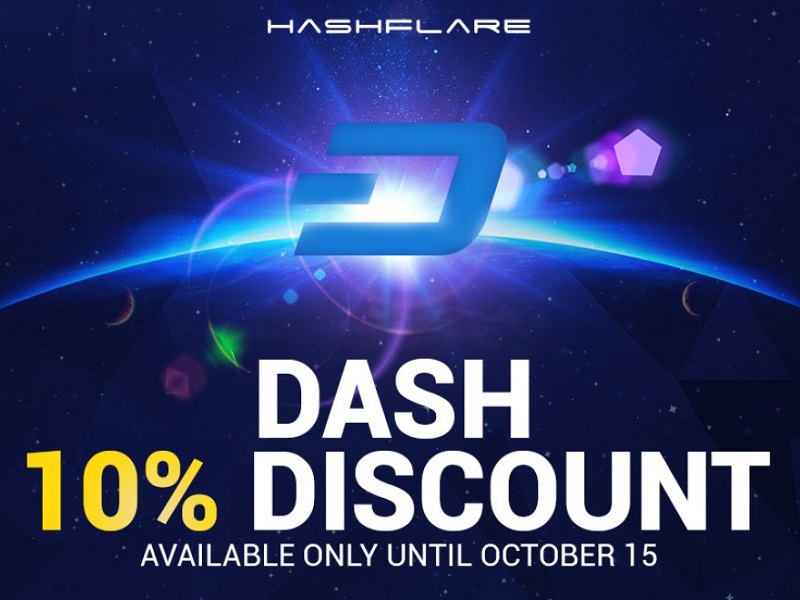 Hashflare Offers 10% Discount on Dash Cloud Mining Contracts