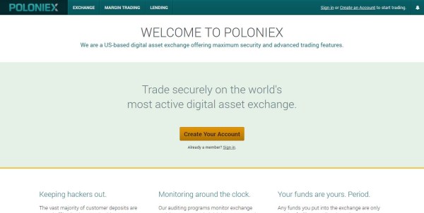 Poloniex altcoin exchange