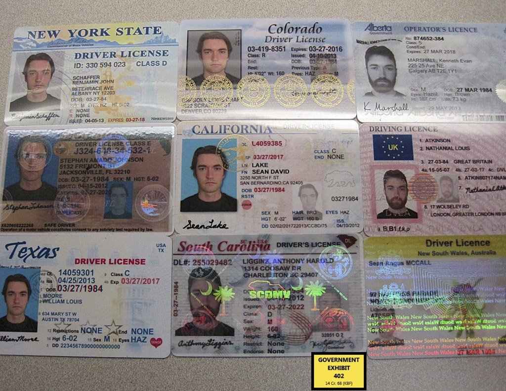 Ross Ulbricht fake IDs