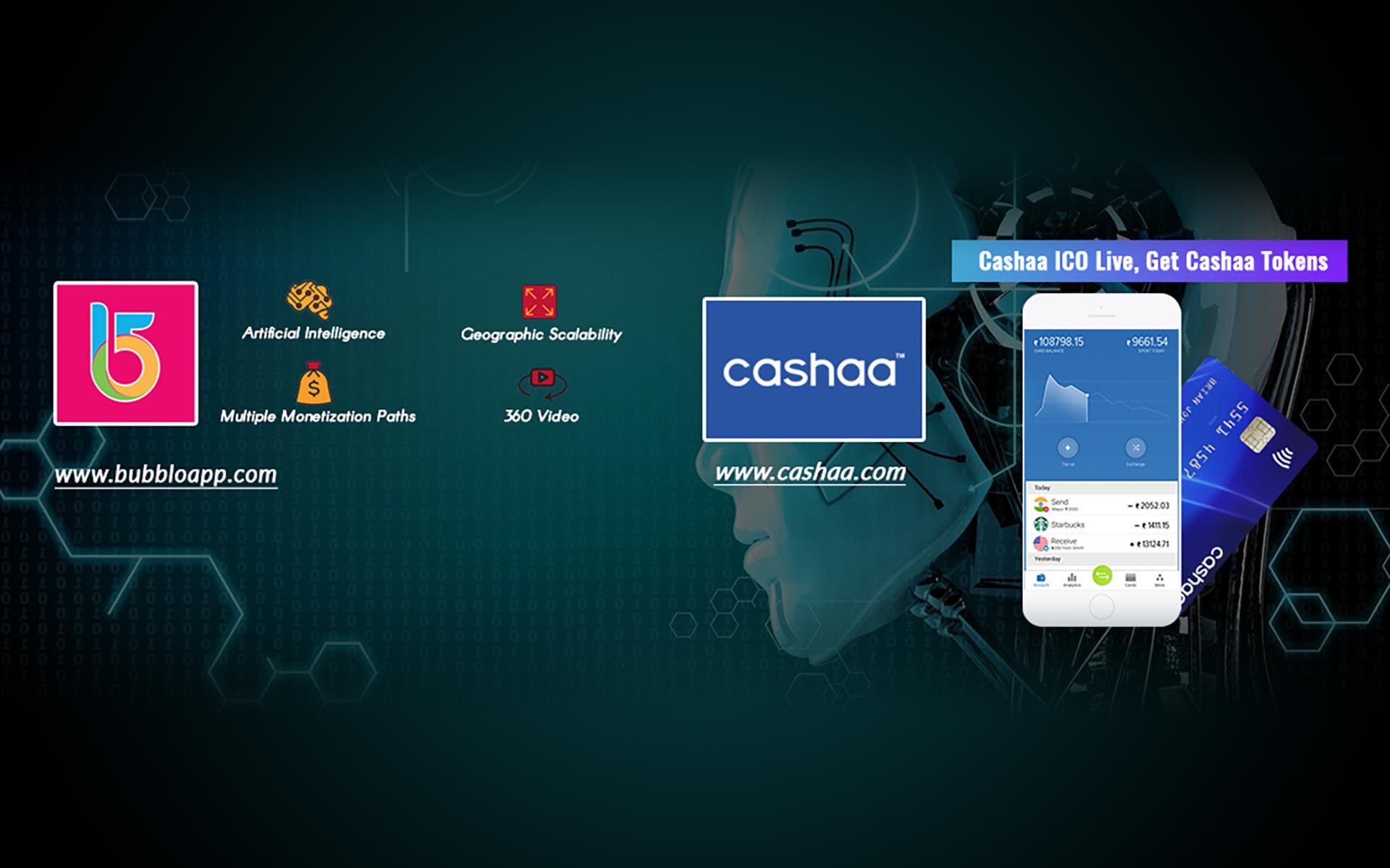 Blockchain Giant Cashaa Ventures into a Strategic Partnership with Bubblo