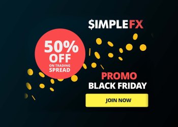 Black Friday 50% OFF spreads at SimpleFX