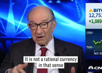 Former US Federal Reserve Chairman Alan Greenspan: Bitcoin Not Rational