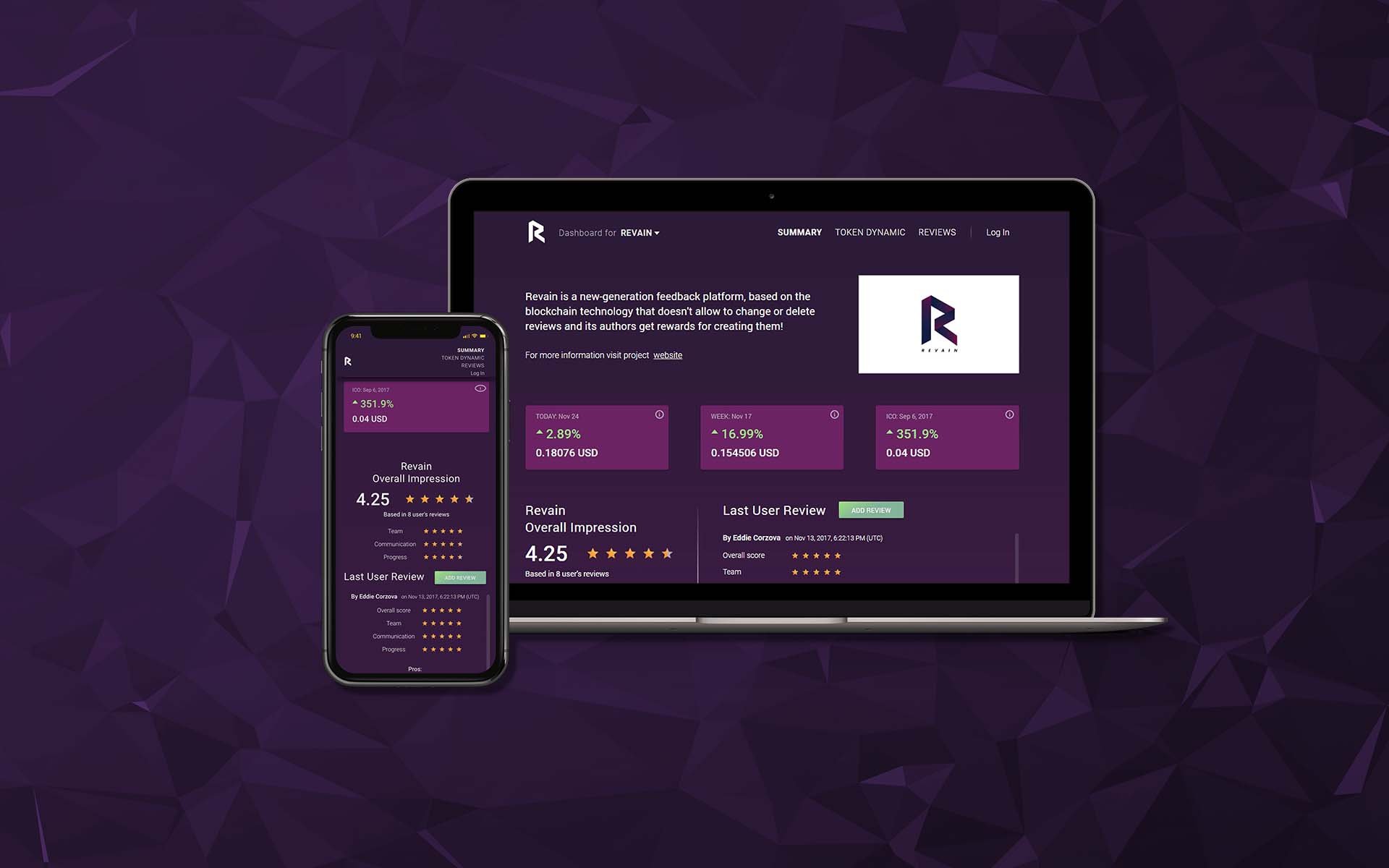 Revain Officially Releases v0.3 Dashboard