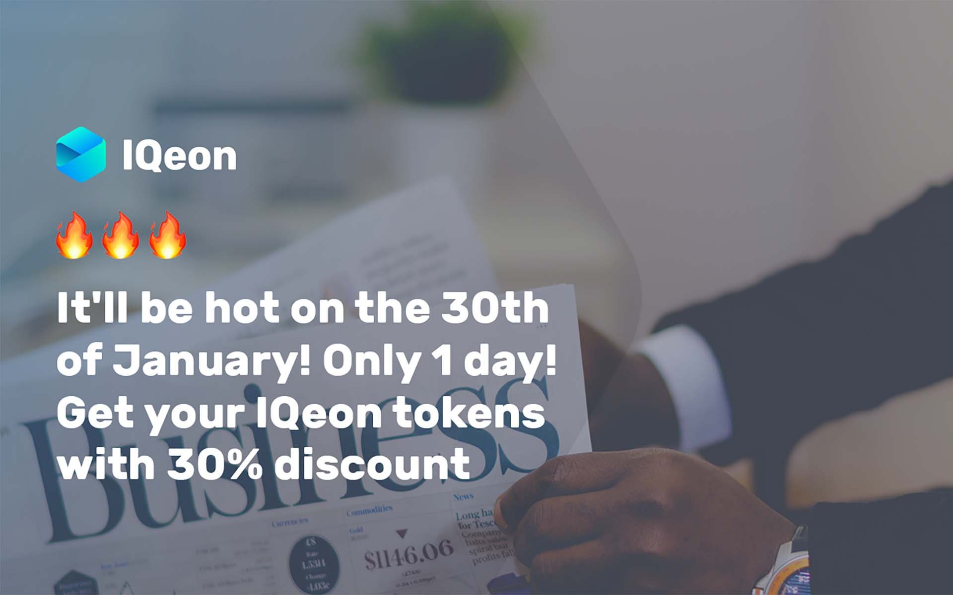 IQeon to Launch Main Round of ICO, Get 30% Bonus on January 30