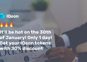 IQeon to Launch Main Round of ICO, Get 30% Bonus on January 30