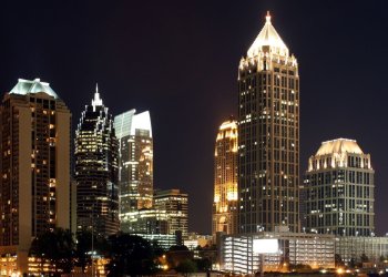 Atlanta's night skyline.