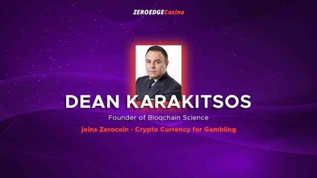 Dean Karakitsos has joined the ZeroEdge advisory team