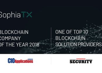 SophiaTX Named Blockchain Company of the Year