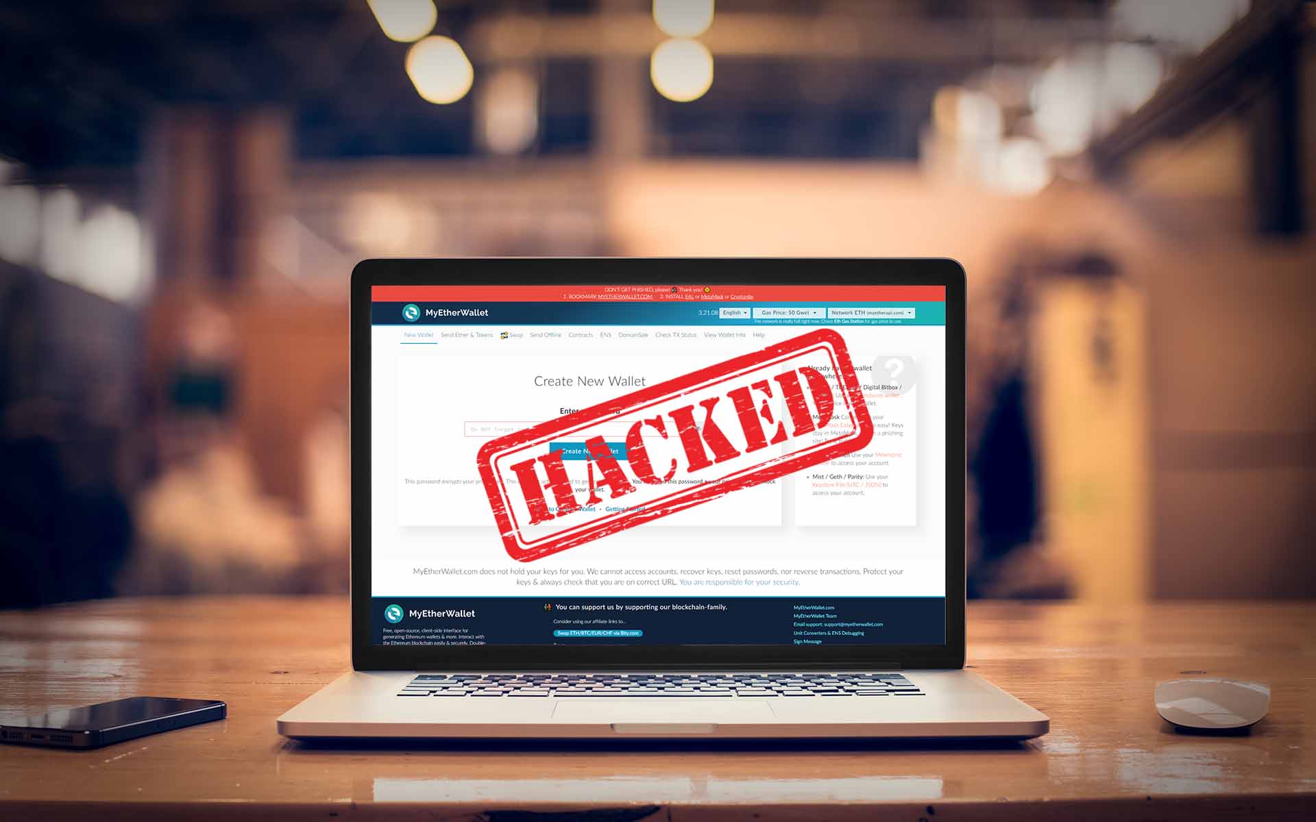 MyEtherWallet Users Lose Funds to DNS Hack