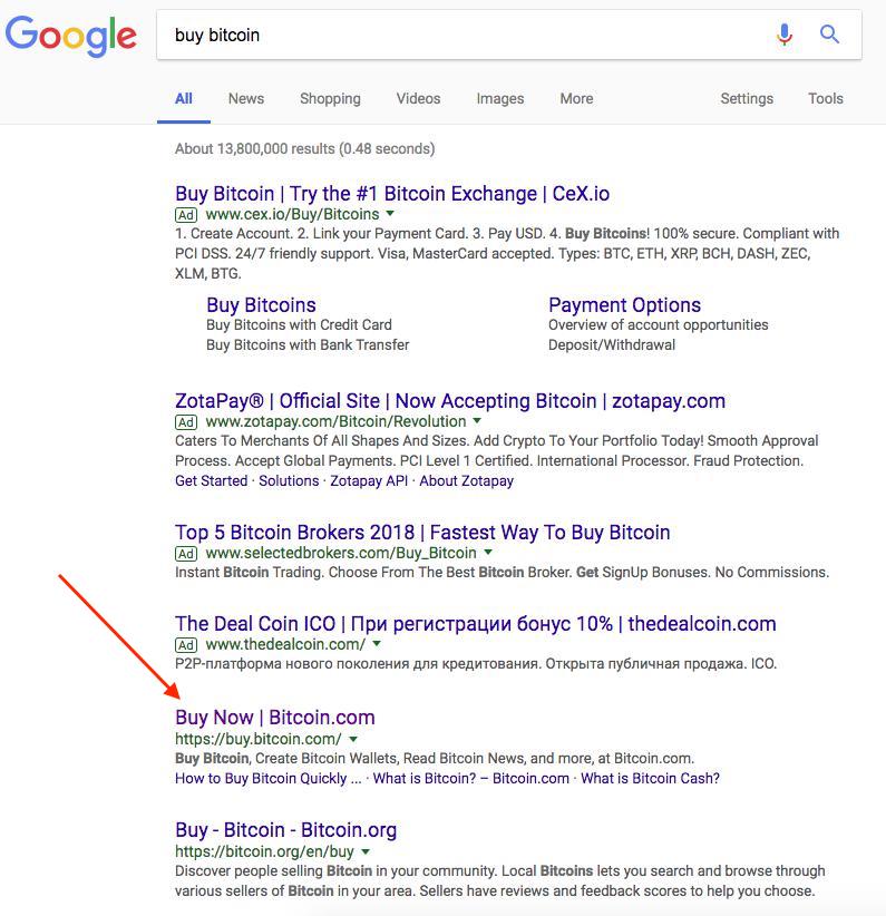 Bitcoin Google search