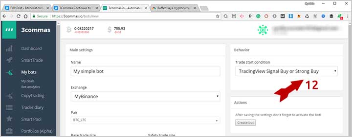 3Commas Automated Trading Bot Step 12