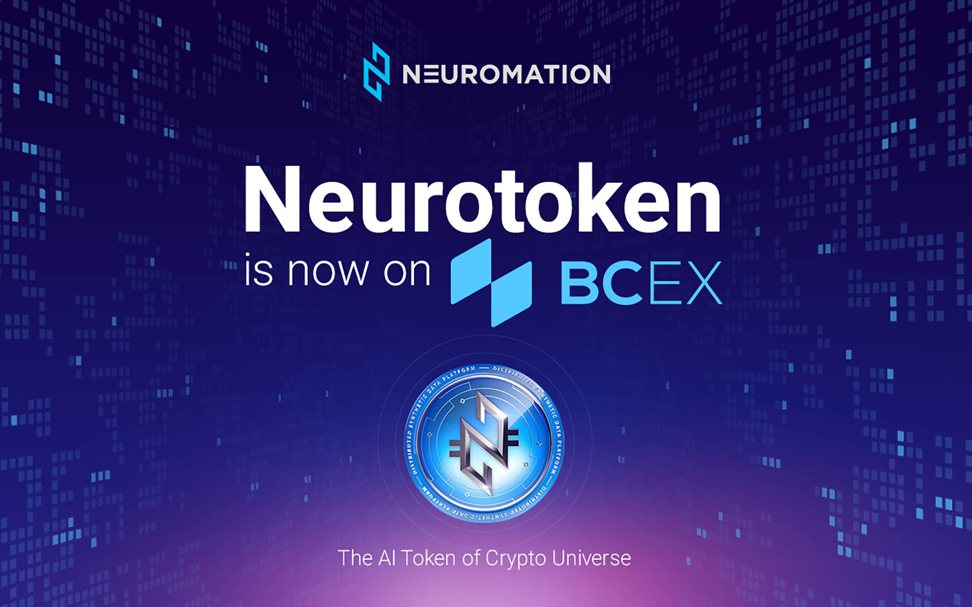 Neuromation’s NeuroToken (NTK) Secures Listing on the BCEX Exchange