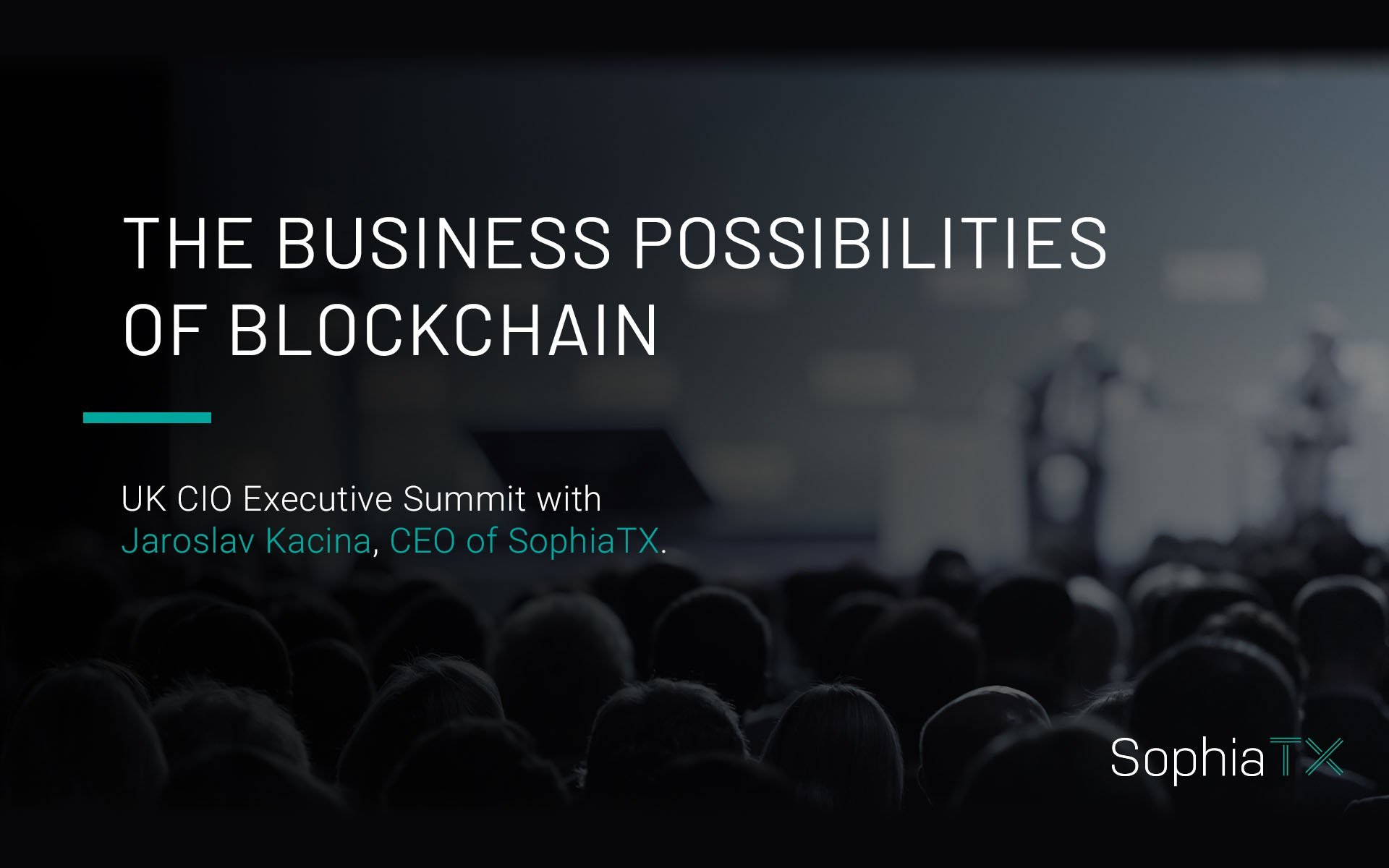 CEO of SophiaTX Takes the Business Blockchain Discussion to It Executive Forums Organized by Evanta, a Gartner Company