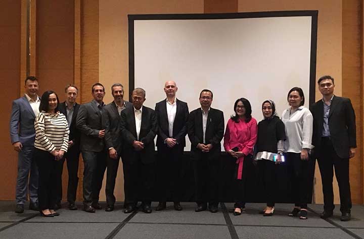 Delegation at the summit in Singapore