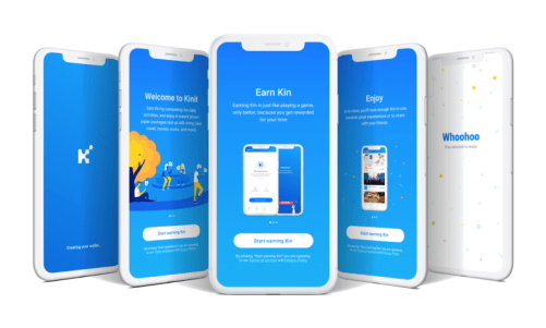 Kinit application users can set up the Kin wallet in quick simple steps while engaging in intuitive steps to earn Kin tokens.