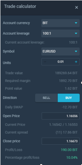 SimpleFX is dedicated to improving the overall trading experience for forex and cryptocurrency enthusiasts. The platform brings yet another comprehensive tool on the table – the Trade Calculator. 