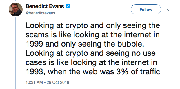 crypto is like 90s internet