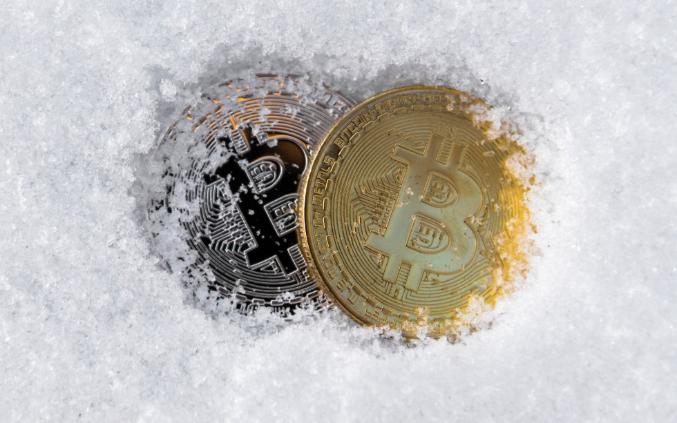 frozen bitcoin crypto winter