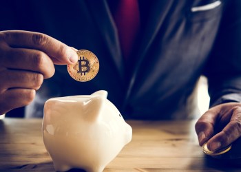 piggy bank bitcoin grayscale