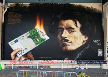 pboy bitcoin art paris protests