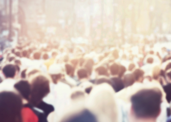 crowd people bitcoin