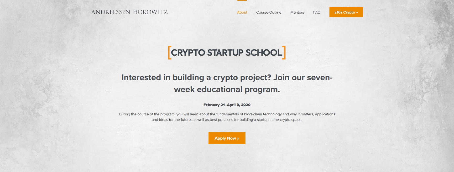 Crypto Startup School
