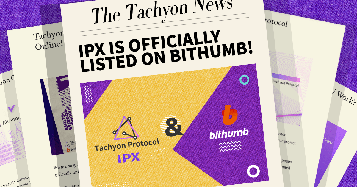 tachyon protocol listing on bithumb