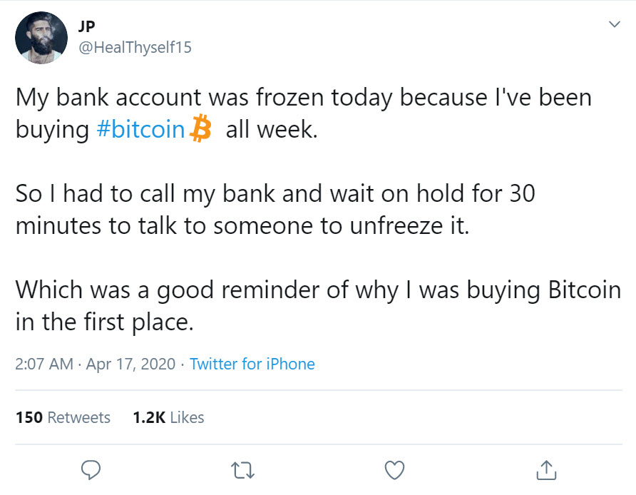 bank account freeze