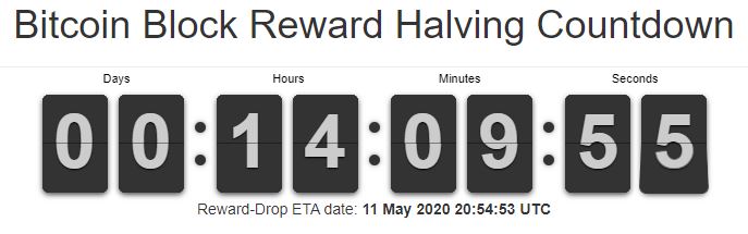Bitcoin cash block reward halving countdown прибыль обмен валюта