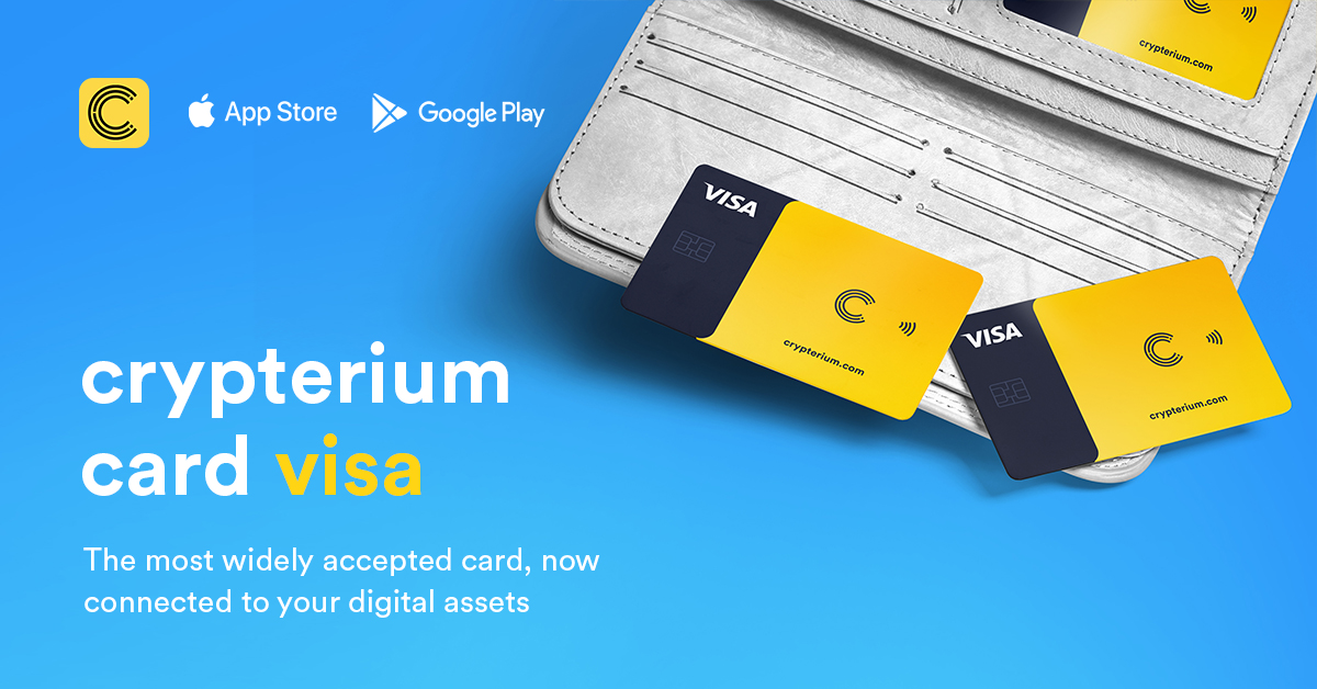 crypto visa plastic card finland