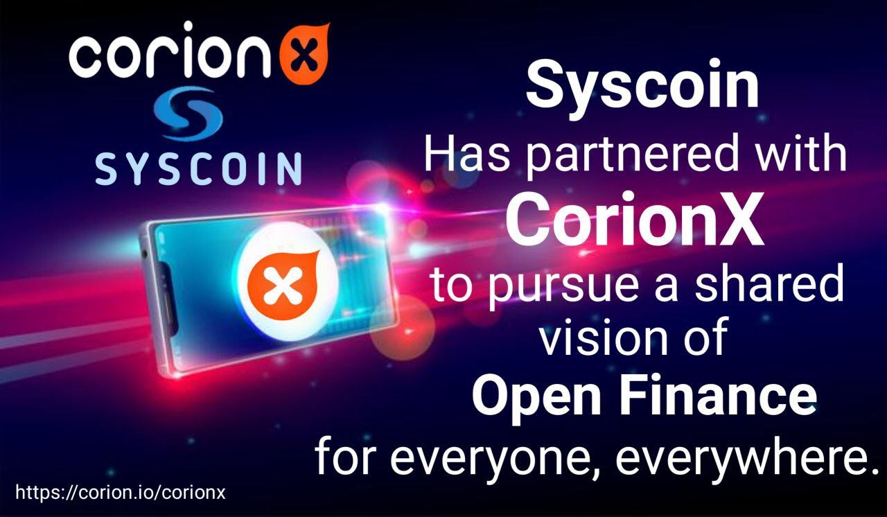 CorionX and Syscoin Join Hands to Drive Stablecoin Adoption