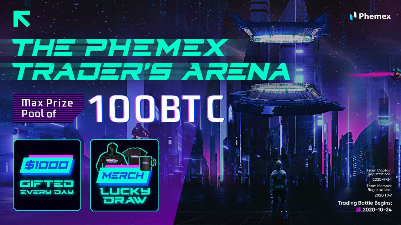 Join Phemex Trader’s Arena; Unravel Up To 100 Bitcoins (BTC)