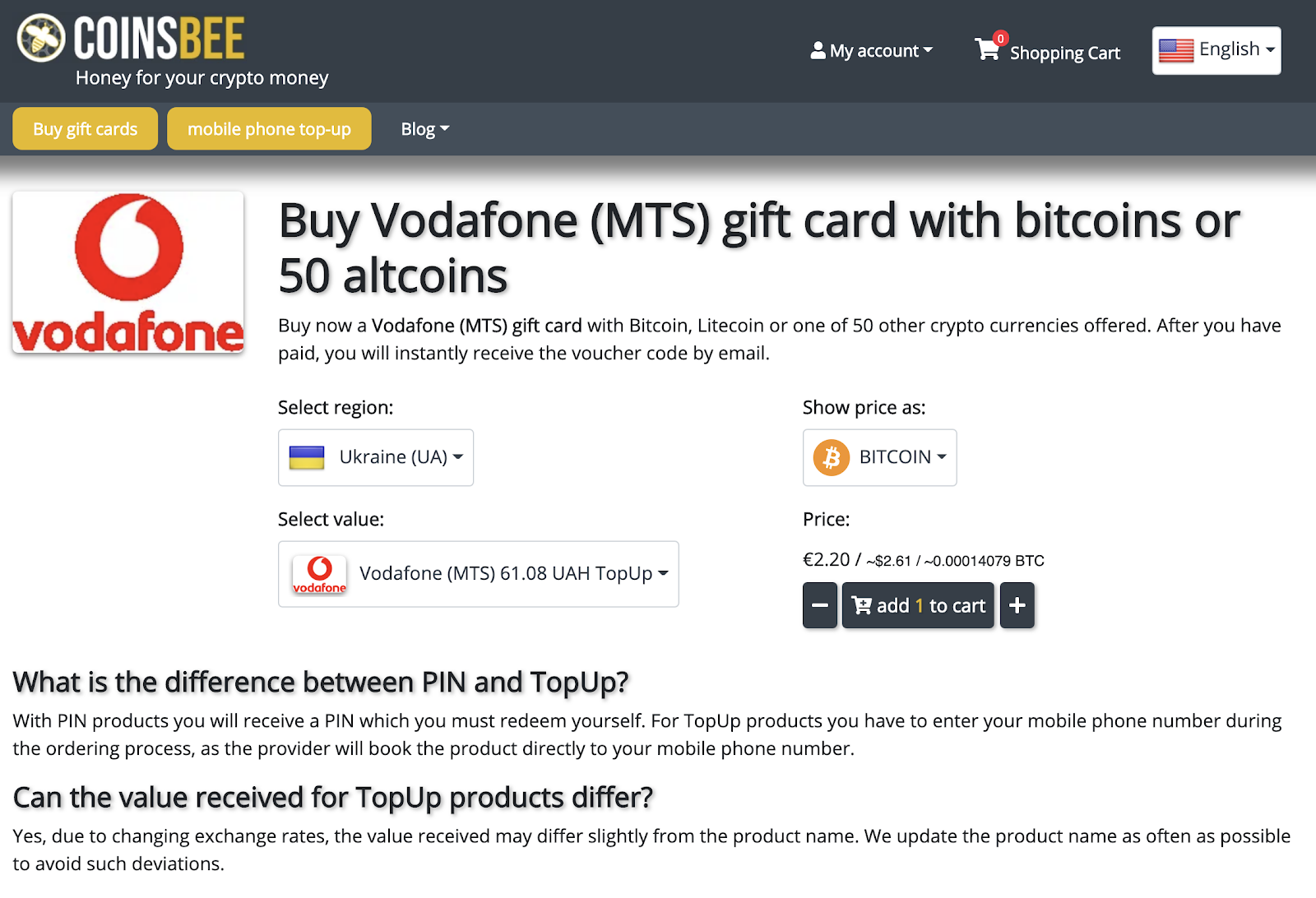 buy vectone mobile gift card with crypto